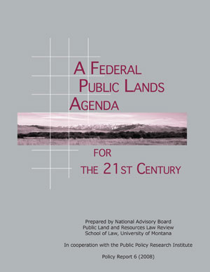 a federal lands agenda for the 21st centruy cover